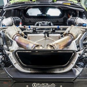 Mclaren P stripped exhaust