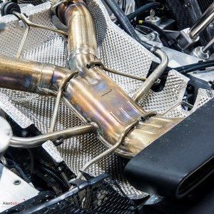 Mclaren P stripped exhaust