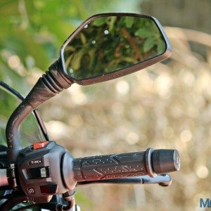 New Bajaj Pulsar AS AS Review AS Details Rear View Mirror