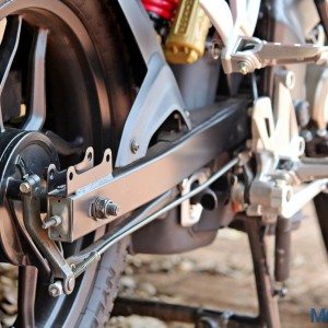 New Bajaj Pulsar AS AS Review AS Details Swingarm