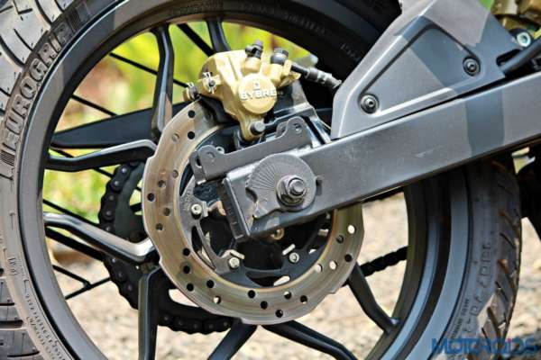 New Bajaj Pulsar AS150-AS200 Review - AS200 - Details - Rear Brakes (1)