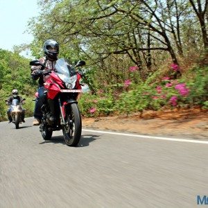 New Bajaj Pulsar AS AS Review Action Shots