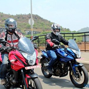 New Bajaj Pulsar AS AS Review Action Shots