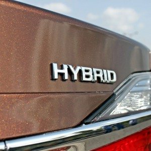 Toyota Camry Hybrid badging