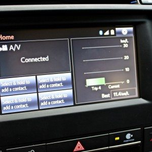 Toyota Camry Hybrid infotainment screen