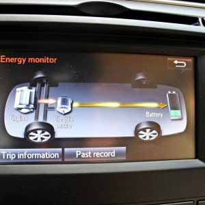 Toyota Camry Hybrid infotainment screen