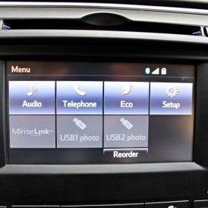 Toyota Camry Hybrid infotainment screen