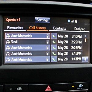 Toyota Camry Hybrid infotainment screen