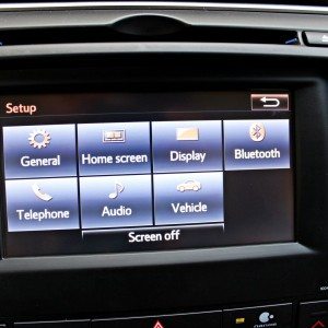 Toyota Camry Hybrid infotainment screen