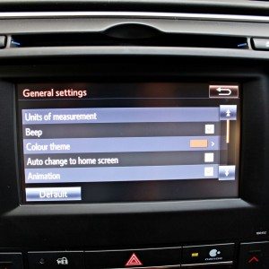 Toyota Camry Hybrid infotainment screen