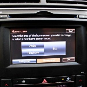 Toyota Camry Hybrid infotainment screen