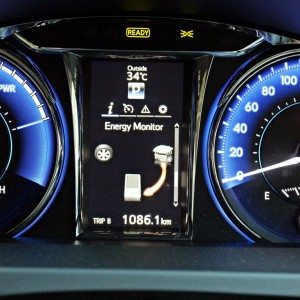Toyota Camry Hybrid instrument console