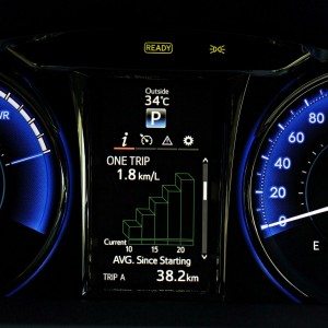 Toyota Camry Hybrid instrument console
