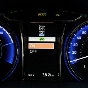 Toyota Camry Hybrid instrument console