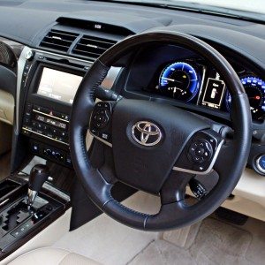 Toyota Camry Hybrid steering wheel