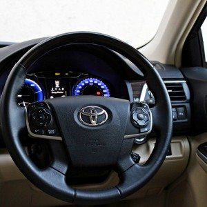 Toyota Camry Hybrid steering wheel