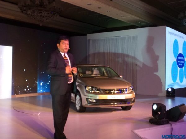 2015 Volkswagen Vento facelift launch Kamal Basu VW India Marketing Head