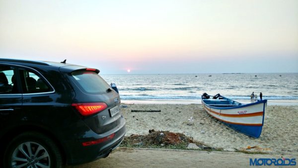 Audi Q5 on the Malpe beach