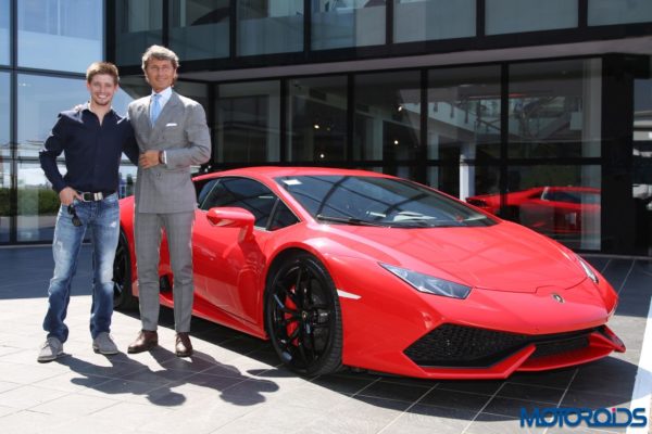 Casey Stoner Visits Lamborghini Automobili (2)