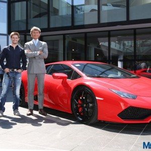 Casey Stoner Visits Lamborghini Automobili