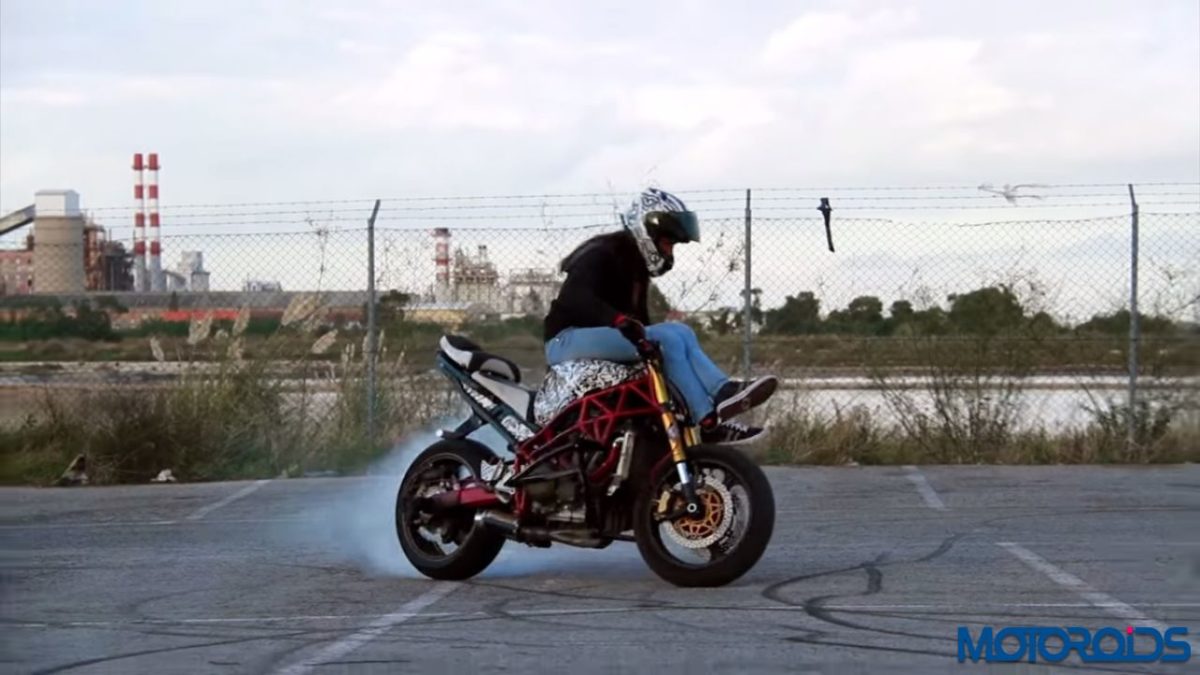 Crazy bike stunts Sarah Lezito