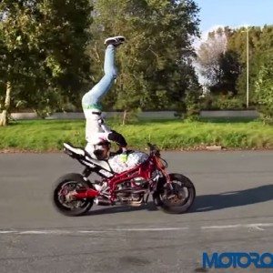 Crazy bike stunts Sarah Lezito