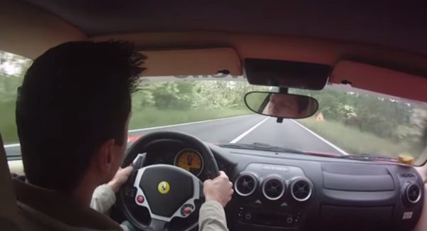 Ferrari F430 almost crashed