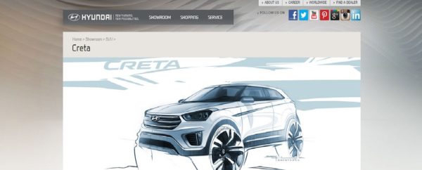 Hyundai Creta website