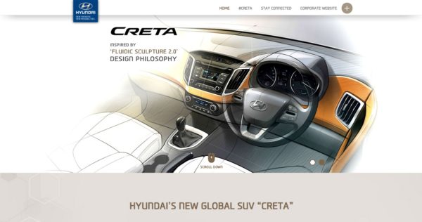 Hyundai Creta live website 