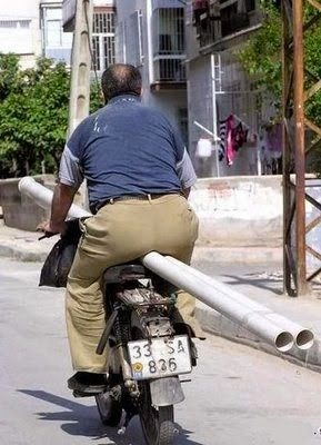 Jugaad Biker inconvenience