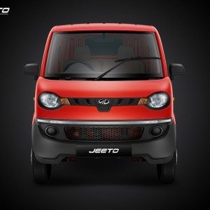 Mahindra Jeeto front red