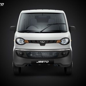 Mahindra Jeeto white colour front