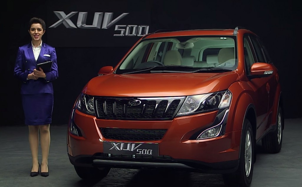 Mahindra XUV500 facelift pretty girl