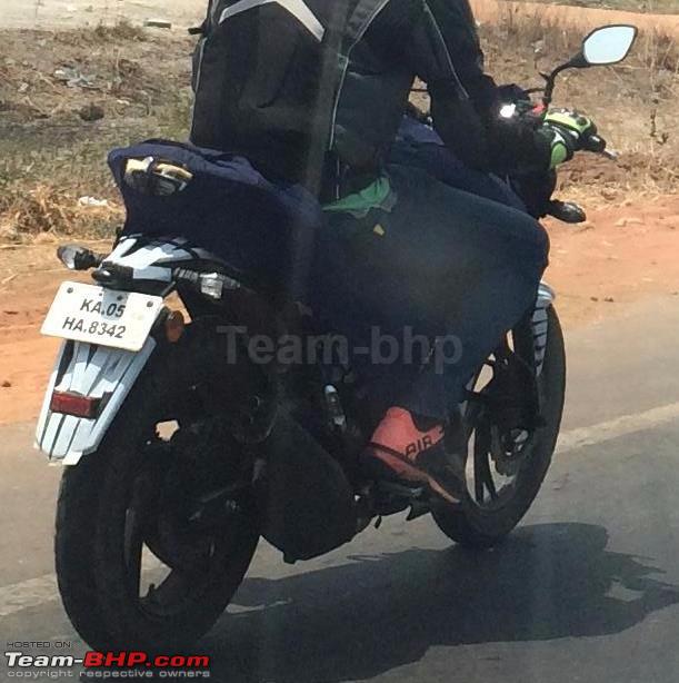 New TVS Motorcycle Spied - 2