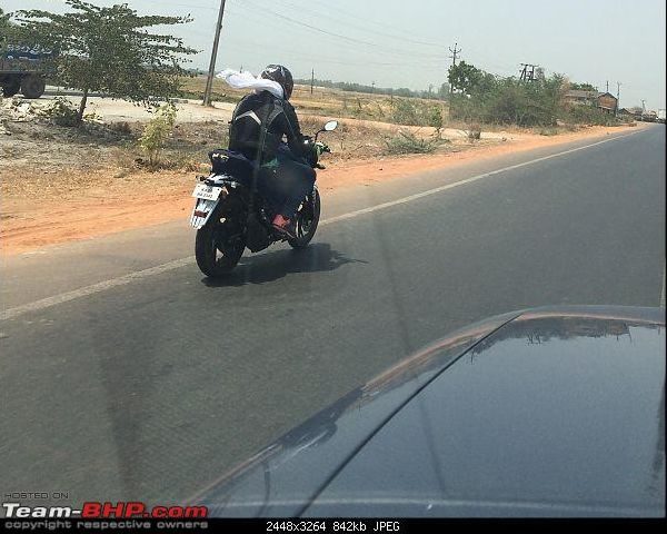 New TVS Motorcycle Spied