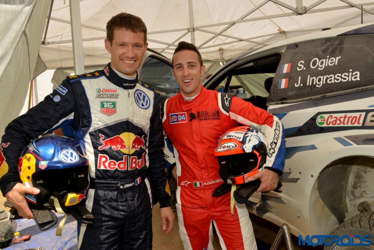 Ogier takes Dovizioso for a spin