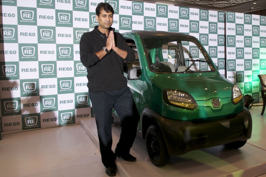 Rajiv Bajaj with the RE60