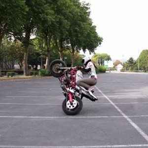 Sarah Lezito wheelie