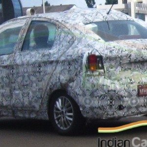 Tata Kite sedan spy shots tail lamps