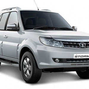 Tata Safari Storme facelift front quarter