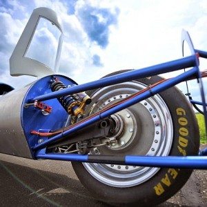 The jet reaction Land speed record bike tyre