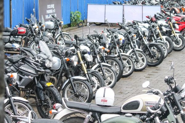 Triumph Motorcycles parked at the MotoDay 2015