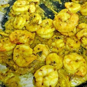 fried butter garlic prawns