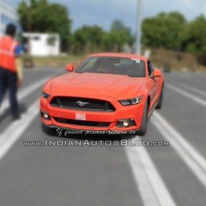 Ford Mustang spied in India