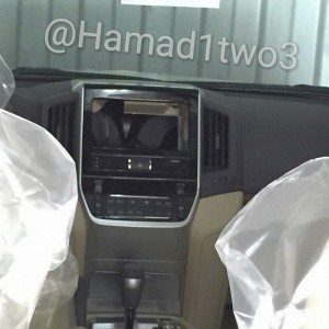 Toyota Land Cruiser center console spotted undisguised