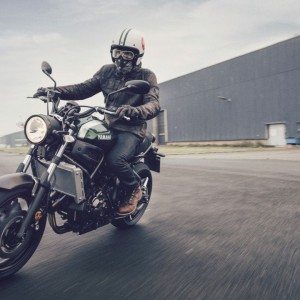 Yamaha XSR EU Forest Green Action