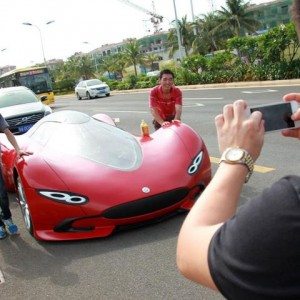 year old Chinese man builds his own electric super car