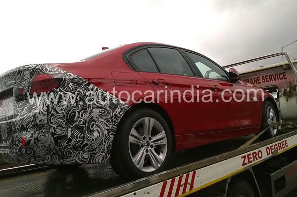BMW 3-Series facelift spied in India (2)