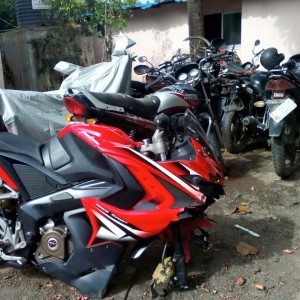 Bajaj Pulsar RS Accident