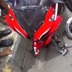 Bajaj Pulsar RS Accident